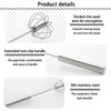 SSKHE Egg Beater Whisk, Stainless Steel Egg Whisk, Hand Push