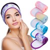 Denfany Denfany Spa Facial Headband, Terry Cloth Headband 4 Pack