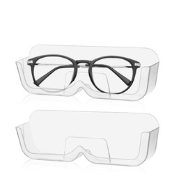 LongHoneySong Glasses Holder Wall Sunglasses Storage Glasses Storage Glasses Storage Box Sunglasses Case Car (Transparent)