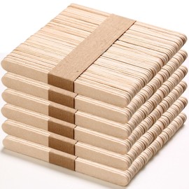 300 Pcs Craft Sticks Ice Cream Sticks, Borogo 4.5inchs Sticks Natural Wood Popsicle Craft Sticks Treat Sticks Ice Pop Sticks for DIY Crafts