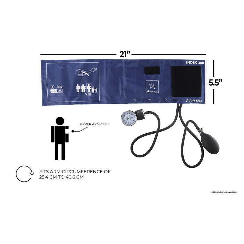 EMI Sprague Rappaport Stethoscope and Aneroid Sphygmomanometer Blood Pressure Set