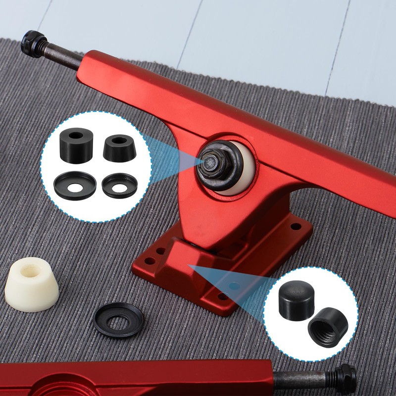 PATIKIL Skateboard Bushing 90A PU Longboard Truck Rebuild Kit Bushing
