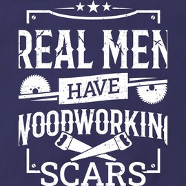 CafePress Carpenter Woodworker Men Have Woodworking Scars Kitchen Apron with Pockets, Grilling Apron, Baking Apron