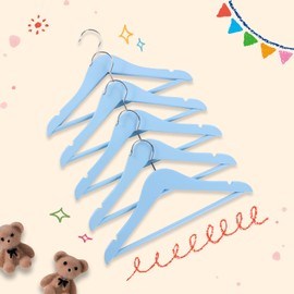 ELONG HOME Kids Hangers, 20 Pack Blue Baby Hangers for Closet, Premium Children's Clothes Hangers with 360° Swivel Hook