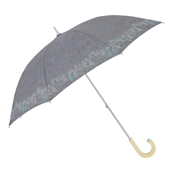 Ogawa 81294 Women's Long Umbrella, Lightweight, UV Protection, 6 Ribs, 19.7 inches (50 cm), Korko Corco, Hide and Seek, Short Slide, For Both Sunny and Rainy Weather, Embroidered, Hand Opening, Safety