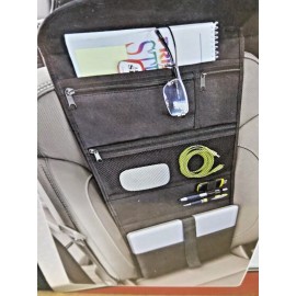 Auto Drive Car Organizer Carry Case Hangs From Seat Folds Into Lap Desk BLACK