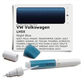 Genuine Colors Paint Pen Night Blue LH5X for VW Volkswagen Blue Golf Polo Passat Transporter Caddy Cabrio Sharan Q7 Tiguan Touareg Scirocco Touran Caravan Multivan E-Golf R EOS CC UP T5 Variant GTI