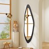 AAZZKANG Irregular Wall Mirror Full Length Large with Wood Framed