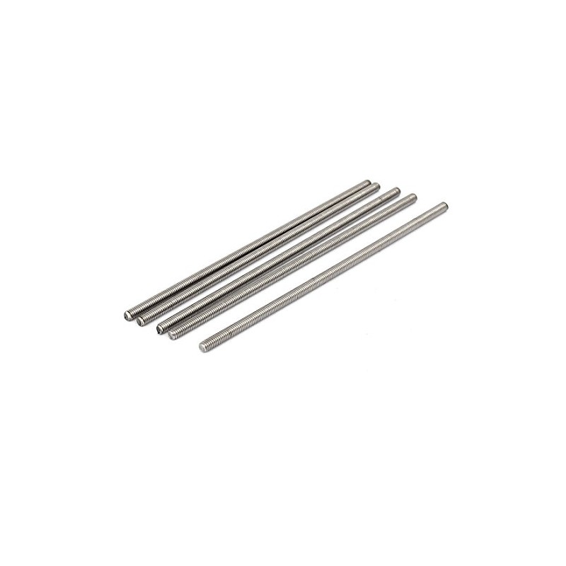 Sourcingmap M4 x 120mm 304 Stainless Steel Fully Threaded Rod