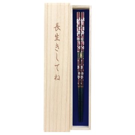 Chopsticks Dishwasher, Cherry Blossoms, Red Tea, For Women, Dishwasher Safe, Japanese Paulownia Box, Wrapping, Mother's Day, Mom, Mom, Grandma, Grandma, Birthday, Celebration, Thank You, Return, Gift,