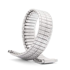 Speidel Ladies Twist-O-Flex Expansion Replacement Watch Band Silver Tone Straight End 10-14mm