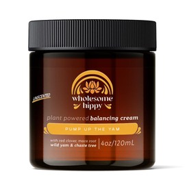 WHOLESOME HIPPY Wild Yam Cream for Hormone Balance Support Body Cream with Maca, Chaste Tree, Milk Thistle & Shea – Moisturizing Botanical Balm for Women & Men – 4oz - Unscented