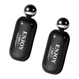 Yitexin 2 Pack 2 in 1 Washable Lint Roller with Scraper, Reusable Gel Sticky Rollers for Pet Hair Clothes, Travel Size Mini Lint Remover Roller Ball for Household Dog Cat (Black)