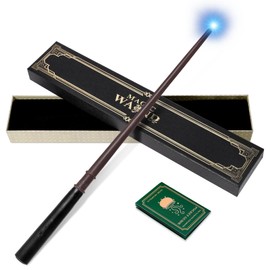 CaptainWiz Light Up Magic Wizard Wand with White Lighting Rechargeable Illuminating Witch Sorcerer Wand for Kids Cosplay Collection, Legacy