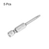 sourcing map 5pcs TS10 Magnetic Security Star 5 Point Screwdriver