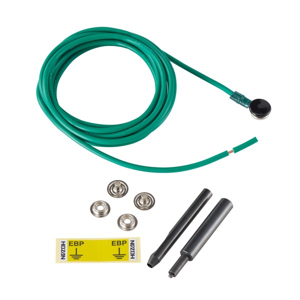Hozan F-180 Ground Wire Kit, Complete Kit with All Necessary Parts for Installation of Grounding Wire with Hooks