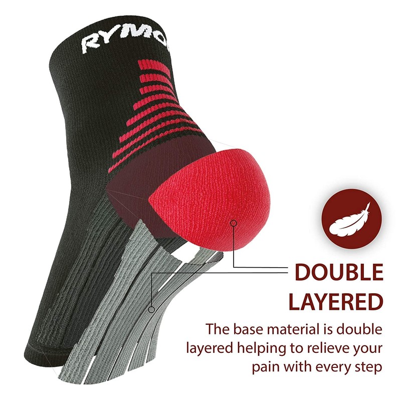 Rymora Plantar Fasciitis Support Socks - Compression Socks for Men
