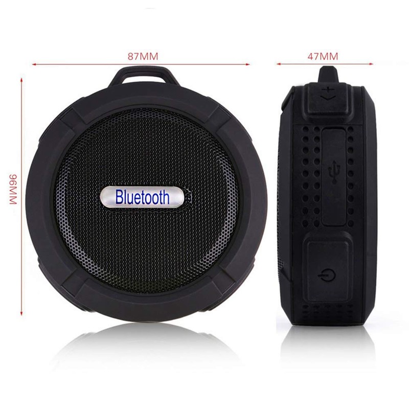 C6 Portable Bluetooth Speaker, Waterproof Bluetooth Speaker, Loud HD Sound,