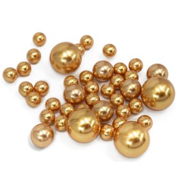 150 Floating Royal Blue/Navy Pearls - Jumbo Sizes - with Must Have Transparent Water Gels KIT for The Best Floating Effect - Fills 2 GL of Gels for Vases-Warm White Submersible Fairy Lights