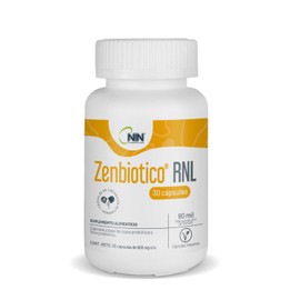 NIN Zenbiotico RNL- Antes Simbin RNL - Suplemento Alimenticio - Cápsulas Probióticas y Prebióticas (30 capsulas)                                      