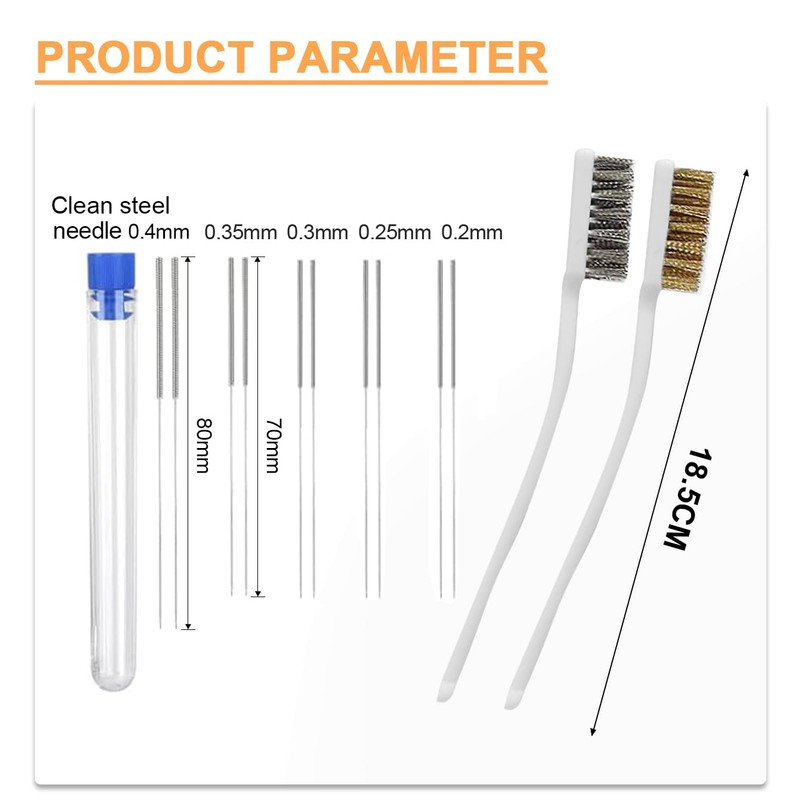 3D Printer Cleaning Filament Clog Tool with Wood Handle,The Must-Have