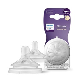 Philips Avent BPA Free Natural Fast Flow Nipples, 2 Count