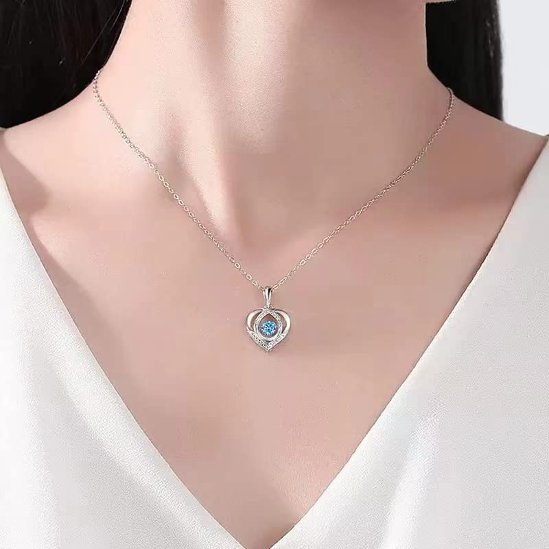 IDOKAWA Collar con colgante para mujer, Zirconia cúbica, Circón