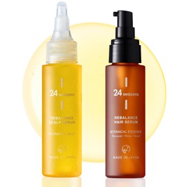 24SEASONS Scalp Serum Hair Serum Set, Scalp Moisturizing Lotion, Scalp Serum, Hair Oil, Non-Rinse Treatment, Hair Serum