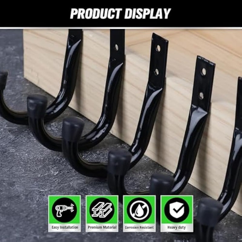 Snblzhef Heavy Duty Garage Storage Hooks,12pcs Bike Hooks for Garage