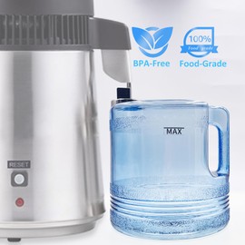 Shurex 1 Gallon/ 4L Carafe for Countertop Distiller, Replacement Collection Bottle Water Container for Megahome, CO-Z, VEVOR, Mophorn, and Other Most Brands 4L/1 Gallon Distillers