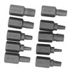 10Pcs Damaged Screw Extractor Hex Bolt Stud Remover Removal Tool