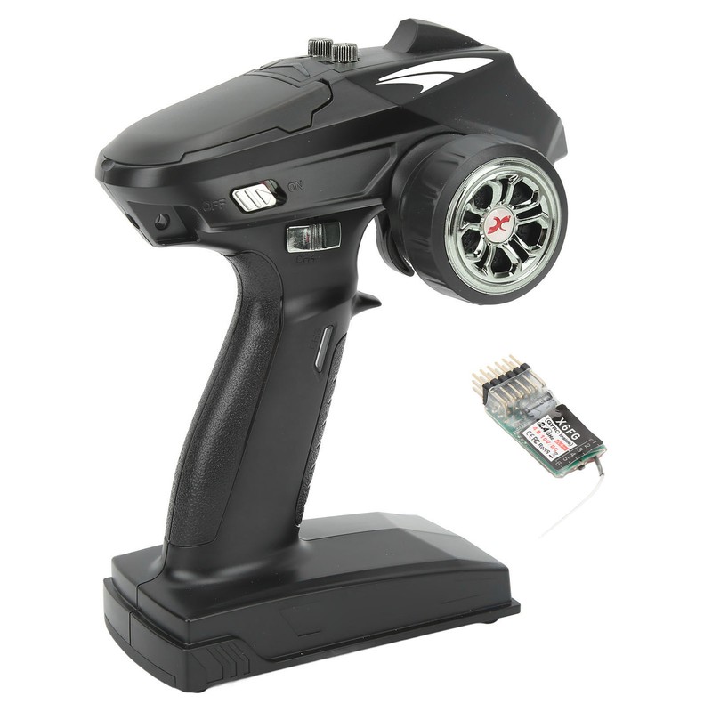 RC Transmitter Black 2.4G 6CH Sensitive Remote Controller With Receiver
