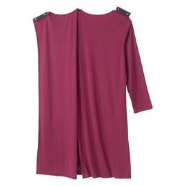 Silverts Hospital Gowns for Women Open Back, Night Gowns for Elderly Women, Adaptive Clothing for Seniors, Hospice Care Supplies, Hospital Robe, Old Lady Dress - Wine LGE