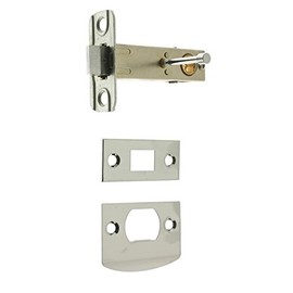 IDHBA 21120V-026 Premium Quality Solid Brass Privacy Tubular Latch, 2-3/8-Inch Backset, Polished Chrome