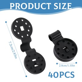 40PCS Clingon Tarpaulin Clips, Tarp Clips Shade Cloth Heavy Duty Lock Grip, Tarpaulin Clips, Removable & Reusable Awning Clips for Tent Shelters Fixing, Greenhouse Film Sunshade, Awning Canopy