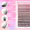 FADLASH Lash Clusters Kit Individual Lash Extensiones Wispy Faux Mink