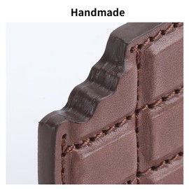 CRAZYSMITH Genuine Leather Chocolate Bag Charms,Bag Charm,Purse Charms for Handbags、Crossbody Bags, Cute Bag Accessories Gifts for Women（Coffee）