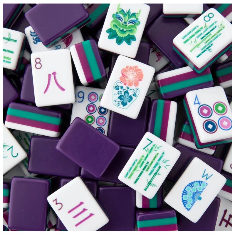 American Mahjong Acrylic Mahjong Tiles 4-layer Engraved American Mahjong Tiles