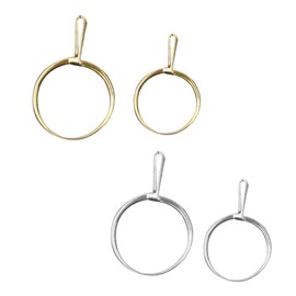 LALAFINA 4pcs Ring Tool Ring Try Clamp for Jewelry Shops Fit Various Diamond Sizes