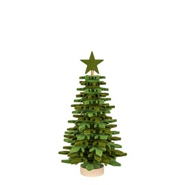 Ideen mit Herz Felt Christmas Tree for Assembly, DIY Craft Set, Christmas Decoration (Green, 21.5 cm)