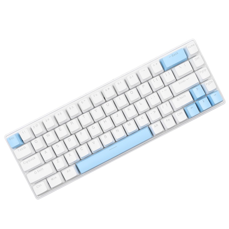 Mechanical Keyboard 68 Keys RGB Backlight Compact Wired Keyboard with