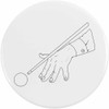 Azeeda 58mm 'Snooker-Spielerhand' Pin Knopf-Abzeichen (BB00145461)