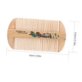 Ipetboom 2pcs Double-sided Multi-purpose Dense Tooth Bamboo Hair Comb for Dandruff and