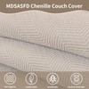 MDSASFD Chenille Sectional Sofa Covers - Washable Dog-friendly Herringbone Couch
