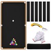 Pool Table Felt,8.53'/ 9' Billiard Cloth with 6 Pcs Cloth