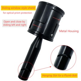 Mini Optical Right Angle Prism 90 Degree Square Prism, Double Penta Reflective Surveying Prism for Total Station, GPS Receiver & Theodolite Level