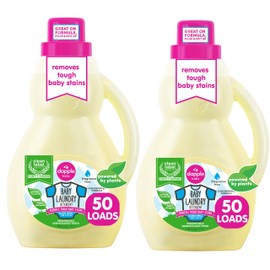 Dapple Laundry Detergent 50oz, Fragrance Free - Pack of 2