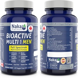60 vcaps Bioactive Multi for Men, Full Spectrum, Multivitamin Formula, Made in Canada (60 vcaps)