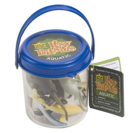 Wild Republic Aquatic Toy Figures Gifts for Kids, Imaginative Play Toy, Itsy Bitsies Buckets, Blue