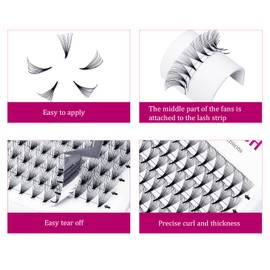 Volume Eyelashes, 14D, 0.07 mm, C Curl, 12 mm, Volume False Eyelashes, Natural, Permanent Lashes